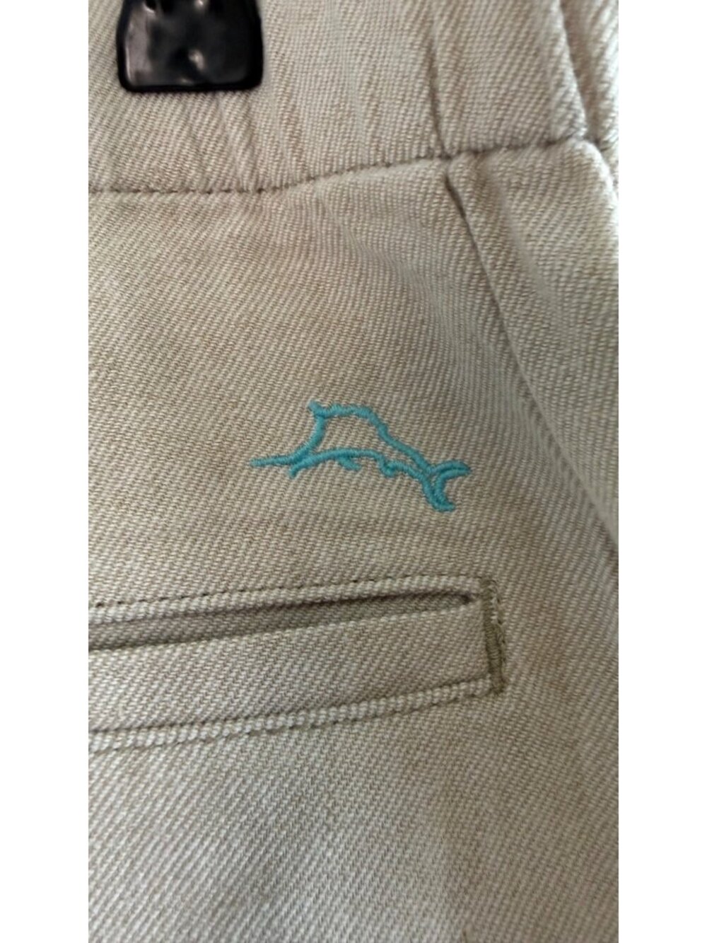 Tommy Bahama Mens Beige Linen Blend Elastic Waist Pants XL - Picture 4 of 8